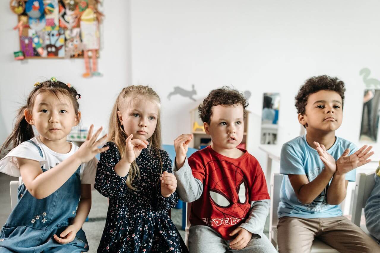 Children Learning to Sign