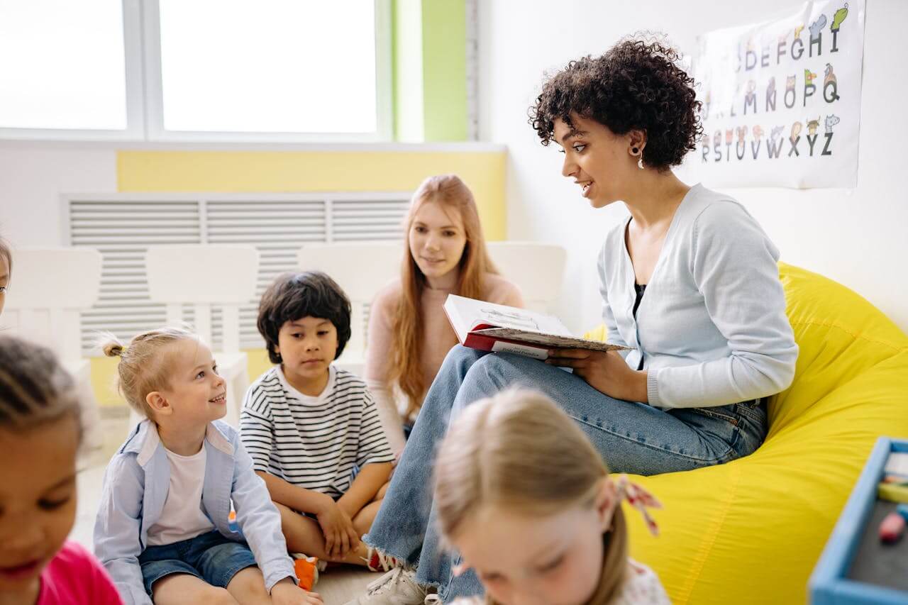 Reading to an Early Years Class