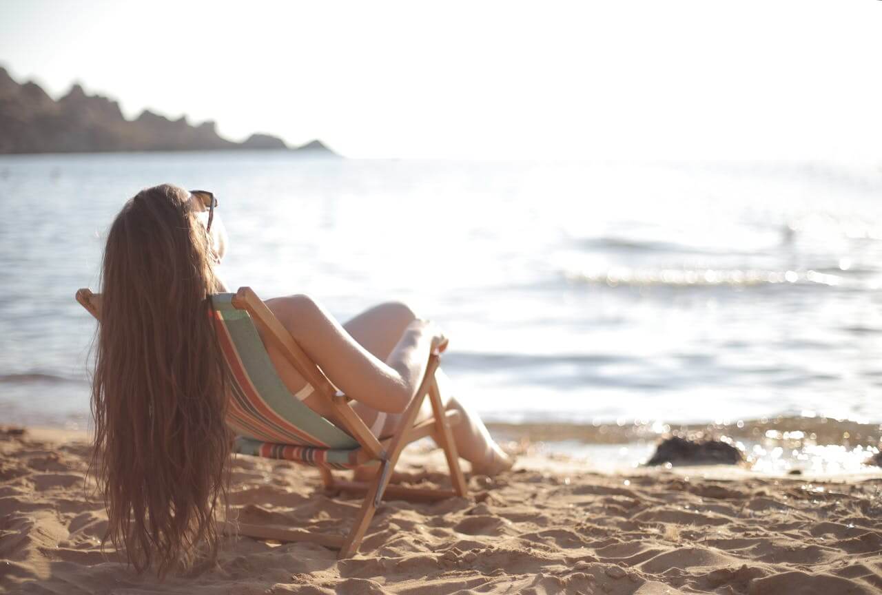 Woman Sunbathing