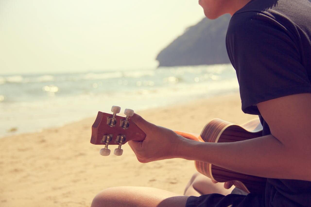 Ukulele on the Beach