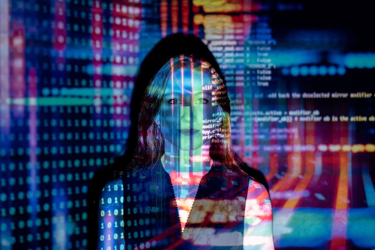 Woman with Code