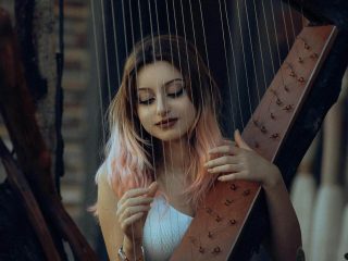 Another Woman Playing the Harp