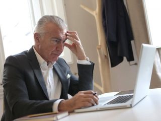 Man Looking Stressed