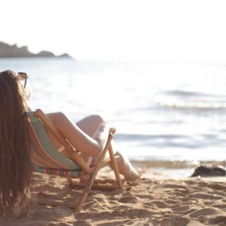 Woman Sunbathing
